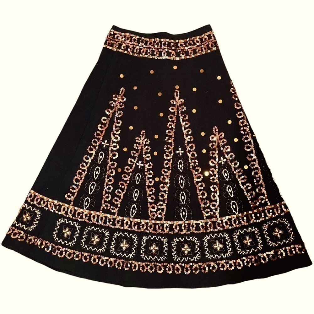Amazing 🤩 Paris Paris Skirt in brown and gold sequins - Picture 3 of 12